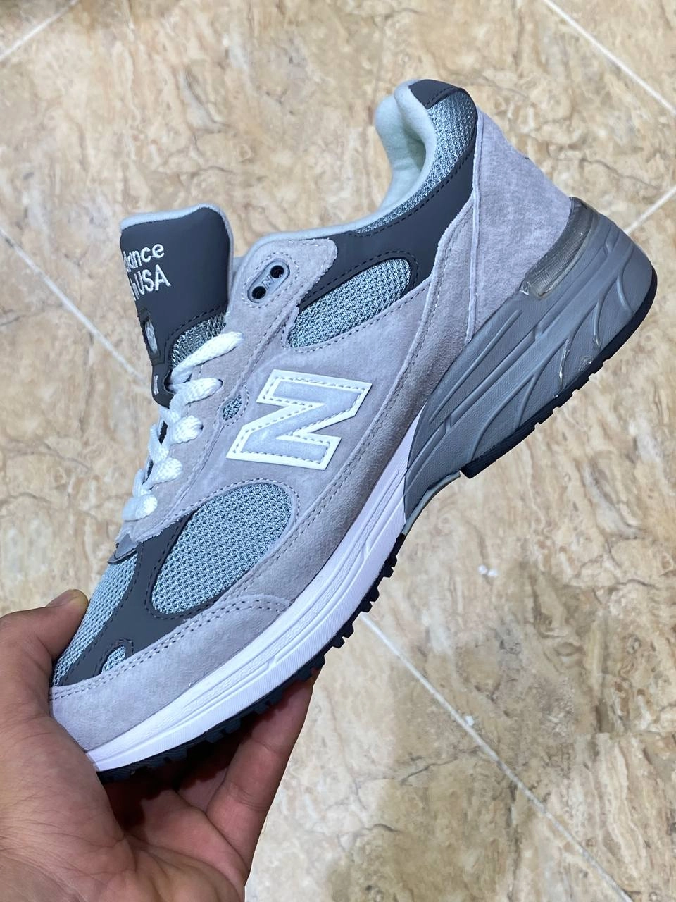 کتونی نیوبالانس ۹۹۳ لیبل امریکا/newbalance 993 made in usa