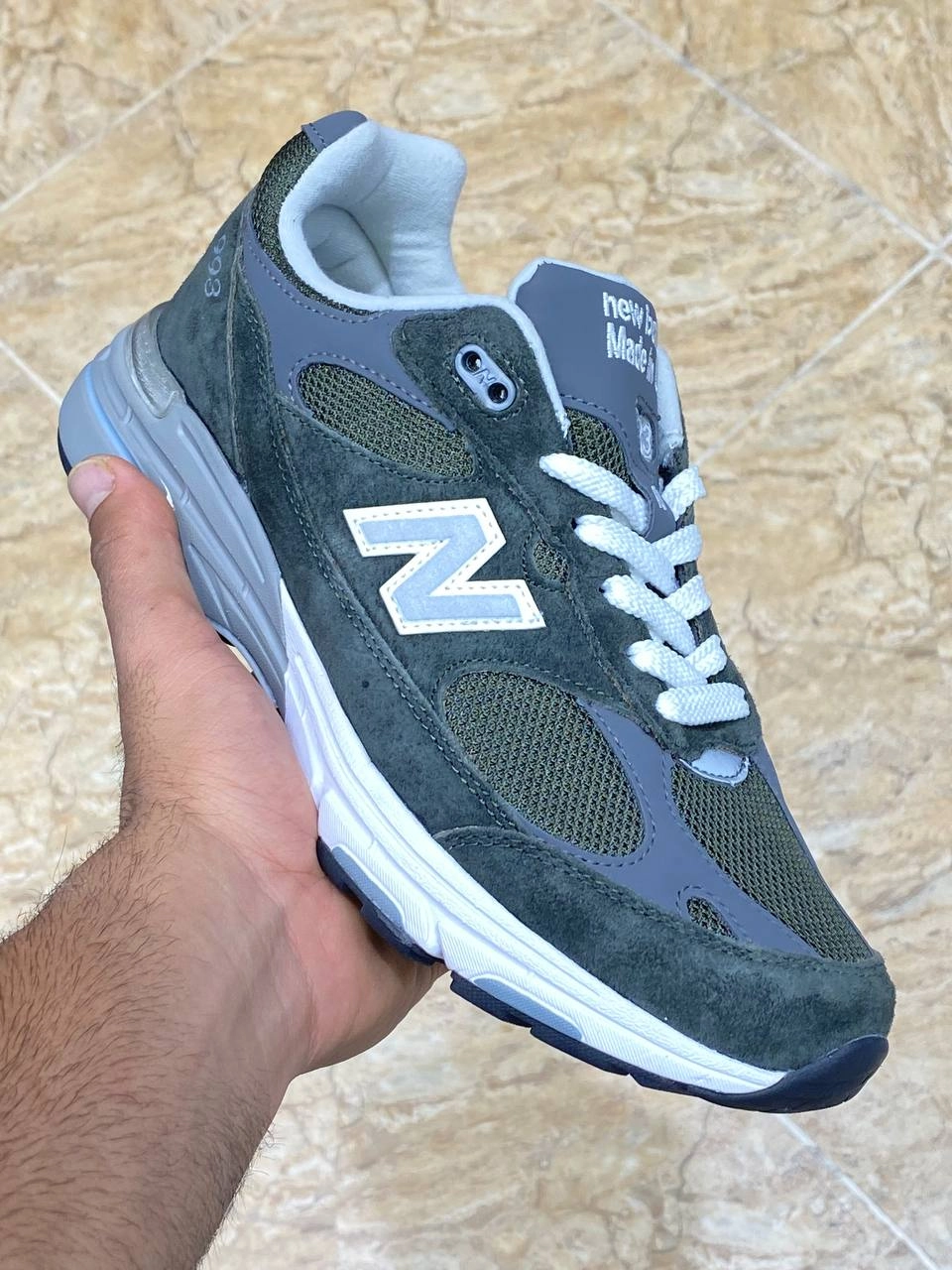 کتونی نیوبالانس ۹۹۳ لیبل امریکا/newbalance 993 made in usa