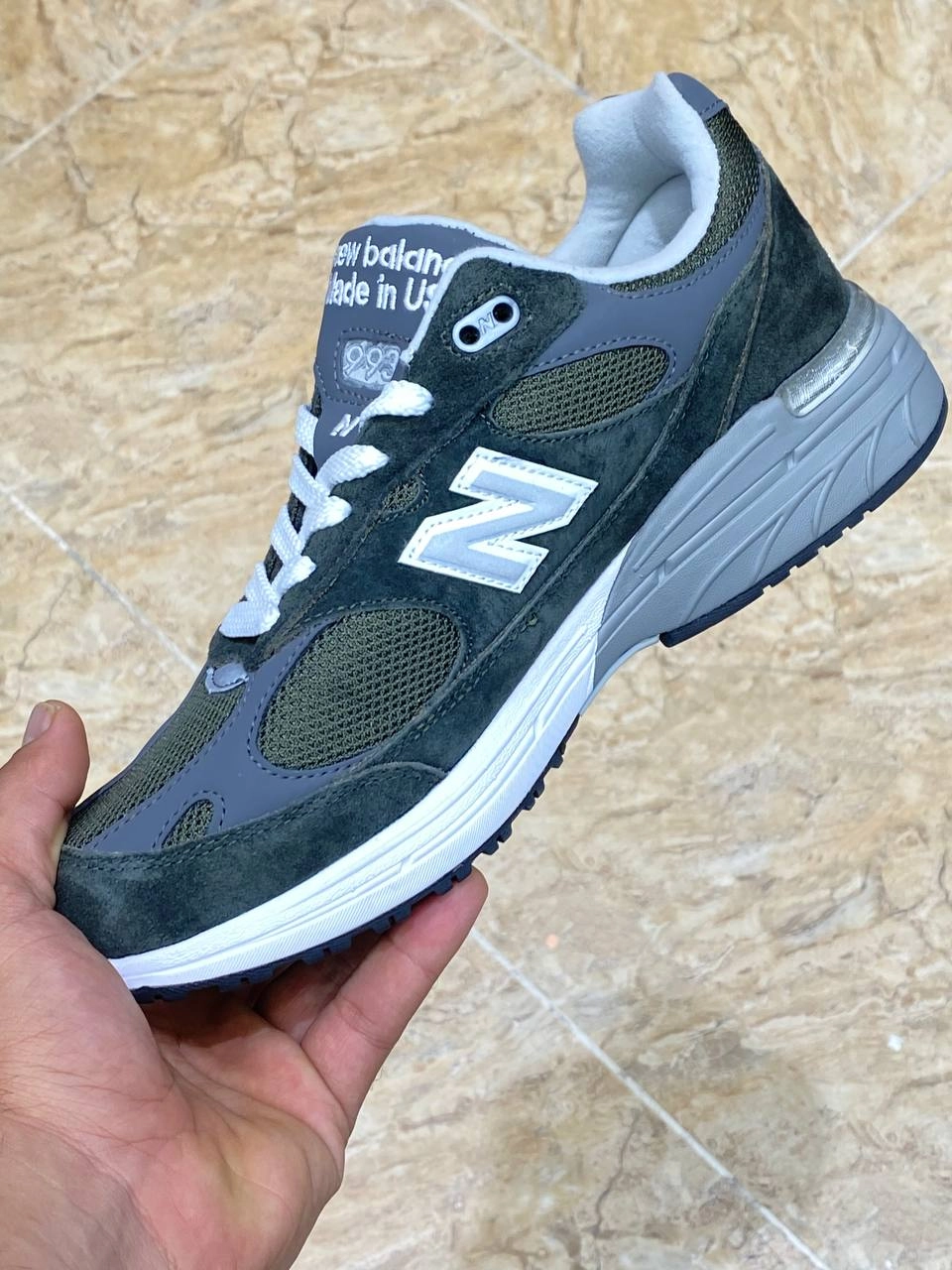 کتونی نیوبالانس ۹۹۳ لیبل امریکا/newbalance 993 made in usa