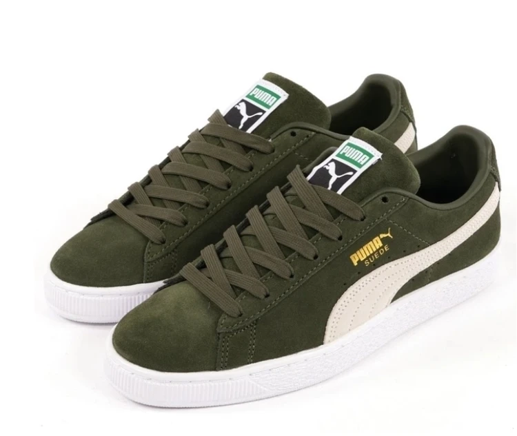 کتونی کف تخت پوما ویتنامی/سه رنگ جذاب/puma suede classic tropicalia