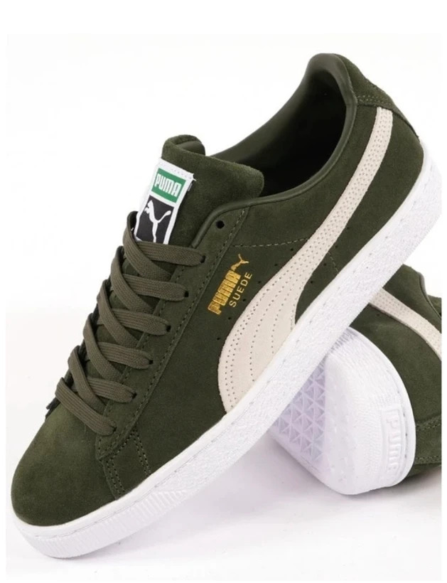 کتونی کف تخت پوما ویتنامی/سه رنگ جذاب/puma suede classic tropicalia