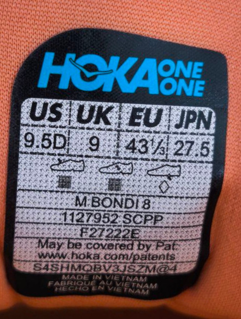 کتونی ویتنامی هوکا HOKA مدل Bondi 8 – راحتترین کفش پیادهروی و دویدن روزمره/سایز 40 الی 45