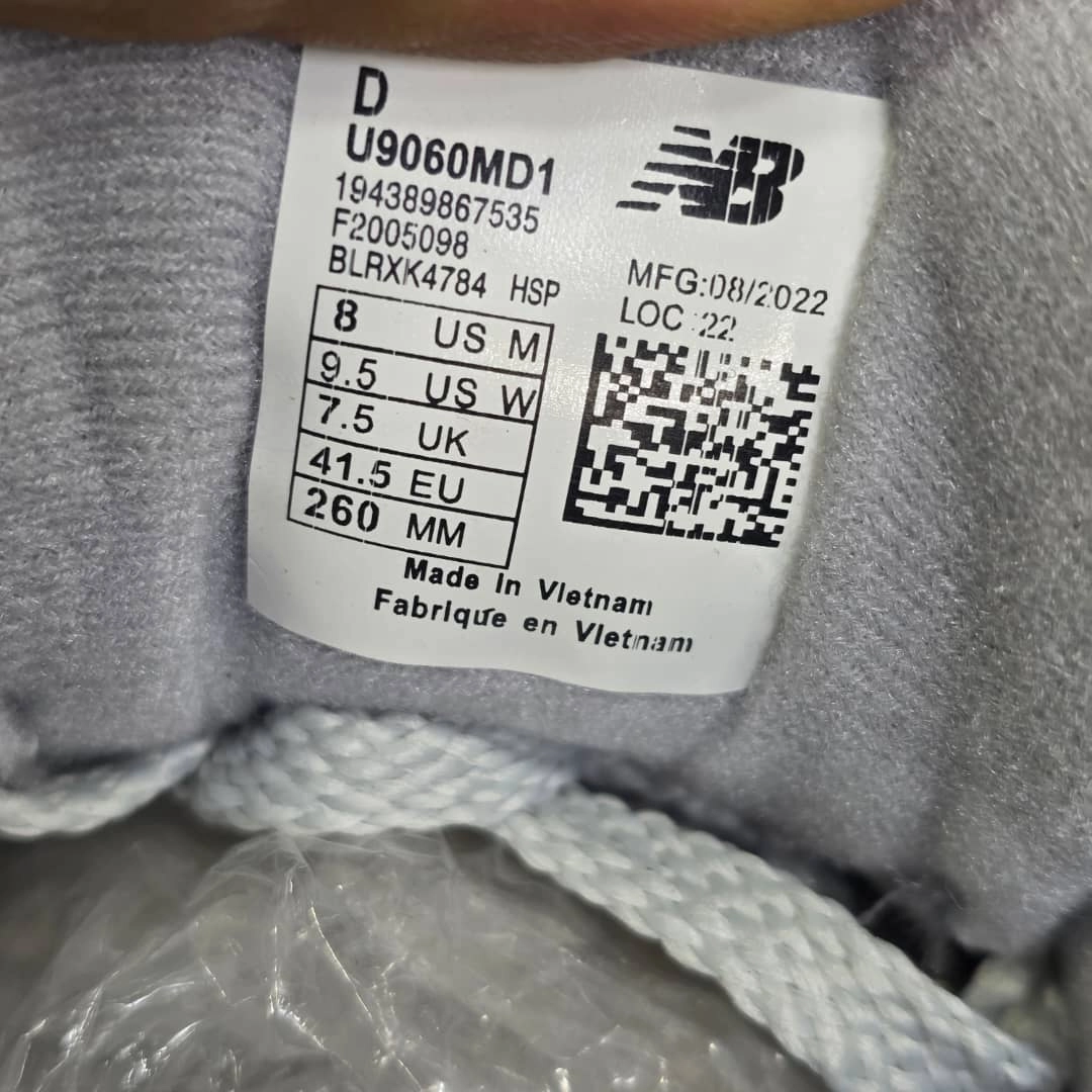کتونی نیوبالانس 9060 ویتنامی وارداتی/Newbalance 9060/سایز40 الی 45/فروش عمده و تک