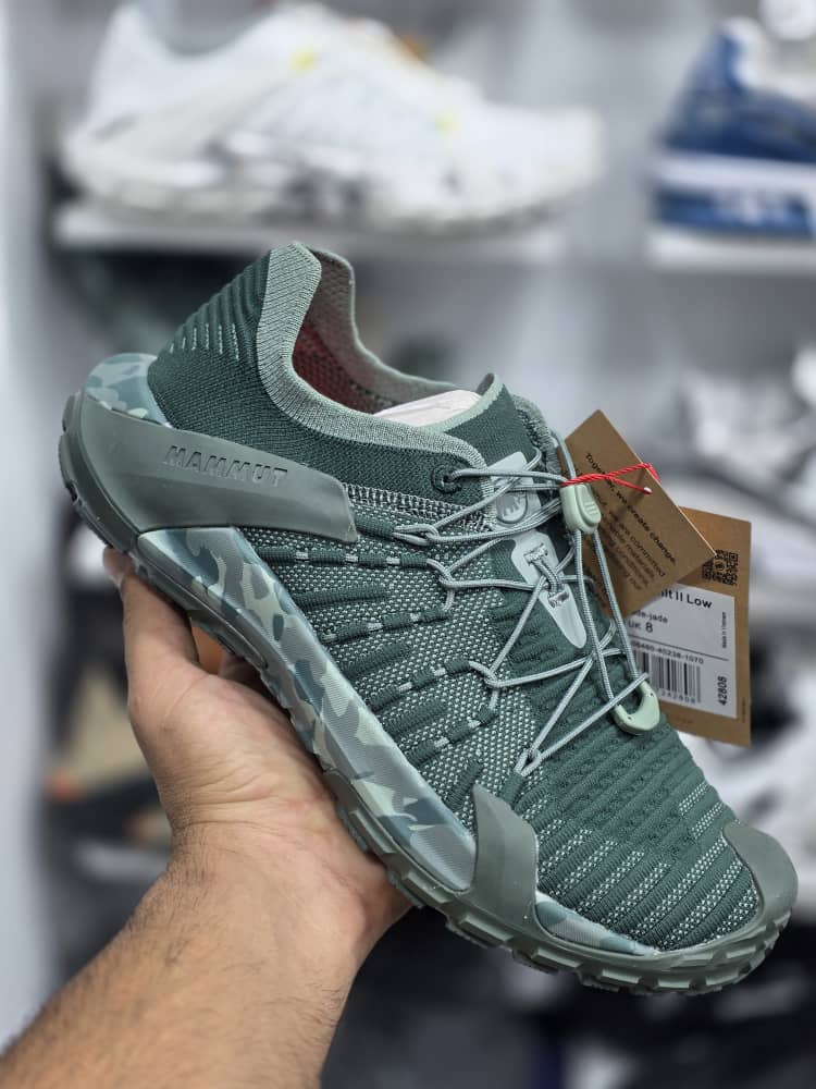 کتونی ویتنامی ماموت مردانه مدل Hueco Knit II Low – سبک، تنفس‌پذیر و مخصوص طبیعت‌گردی شهری/سایز ۴۰ الی ۴۵
