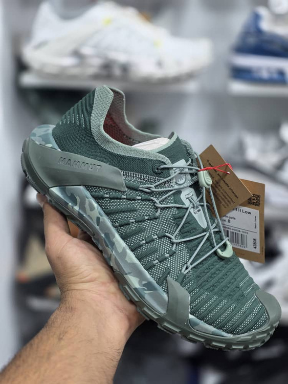 کتونی ویتنامی ماموت مردانه مدل Hueco Knit II Low – سبک، تنفسپذیر و مخصوص طبیعتگردی شهری/سایز ۴۰ الی ۴۵