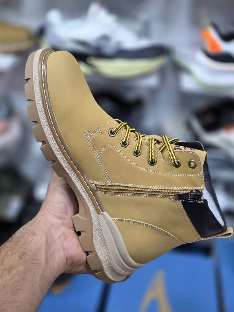 نیم‌بوت ست زنانه/مردانه تیمبرلند ضدآب مدل Timberland Waterproof رنگ زرد | سایز ۳۸ الی ۴۵