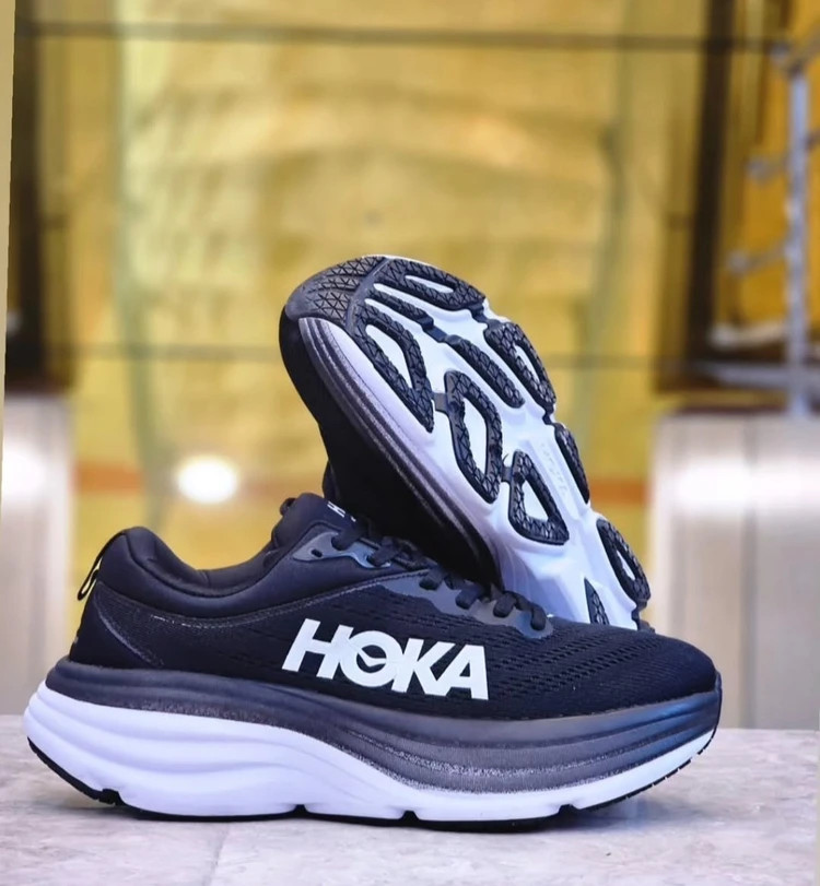 کتونی رانینگ هوکا باندی ۸ ویتنامی وارداتی/سایز 38 تا 45/Hoka Bondi 8/فروش عمده و تک