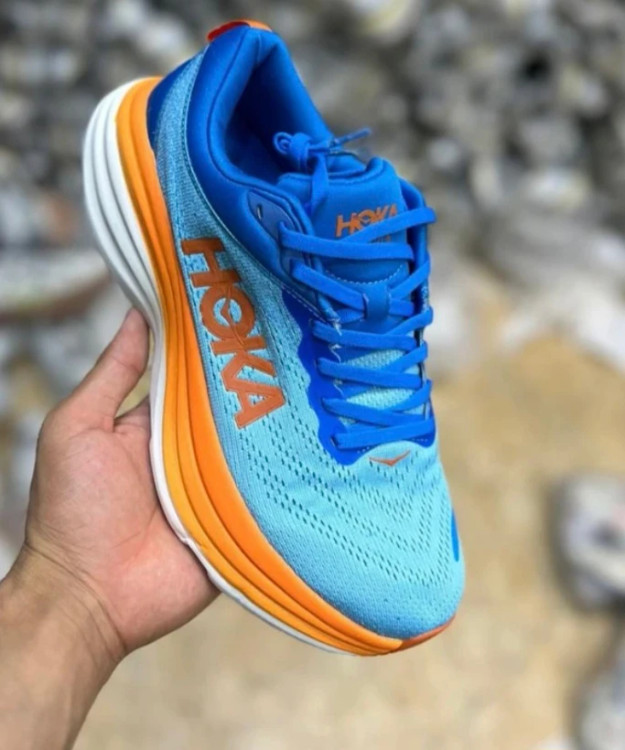 کتونی رانینگ هوکا باندی ۸ ویتنامی وارداتی/سایز 38 تا 45/Hoka Bondi 8/فروش عمده و تک