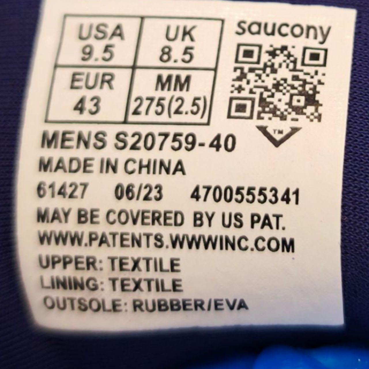 کتونی وارداتی ساکونی تریومف ۲۰ (Saucony Triumph 20) | نهایت نرمی و راحتی در دویدن‌های طولانی | تک سایز ۴۳