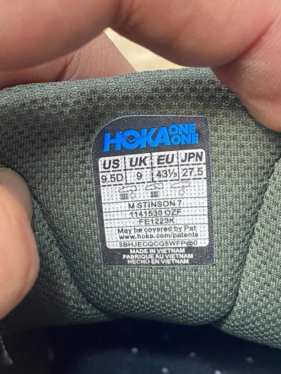 کتونی هوکا استینسون 7 ویتنامی مسترکوالیتی/Hoka stinson 7/سایز 38 الی 45/فروش عمده و تک