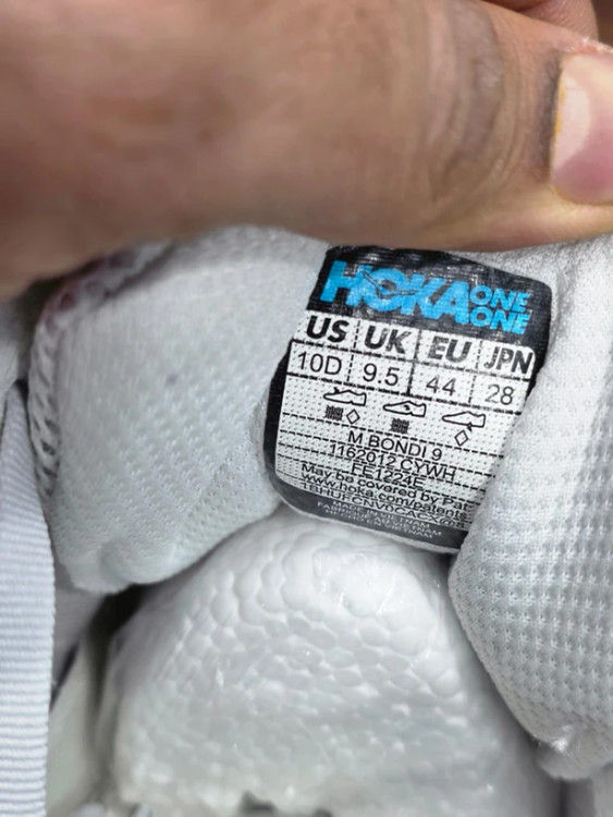 کتونی رانینگ هوکا باندی 9 ویتنامی وارداتی/سایز 40 تا 45/Hoka Bondi 9/فروش عمده و تک