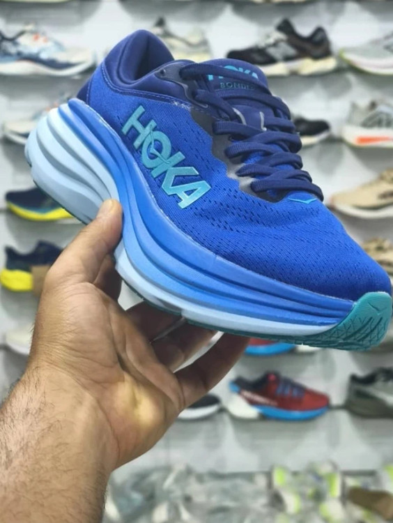 کتونی رانینگ هوکا باندی ۸ ویتنامی وارداتی/سایز 40 تا 45/Hoka Bondi 8/فروش عمده و تک