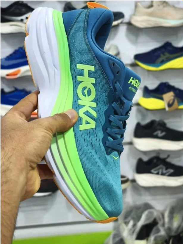 کتونی رانینگ هوکا باندی ۸ ویتنامی وارداتی/سایز 40 تا 45/Hoka Bondi 8/فروش عمده و تک