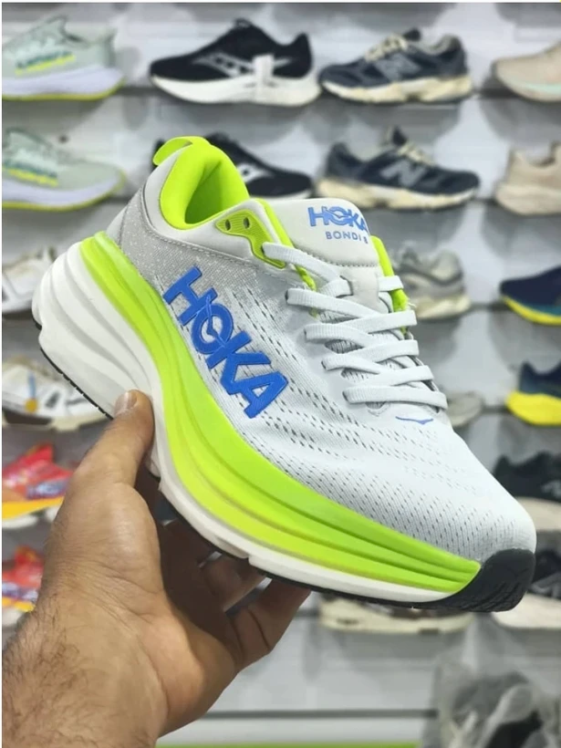 کتونی رانینگ هوکا باندی ۸ ویتنامی وارداتی/سایز 40 تا 45/Hoka Bondi 8/فروش عمده و تک