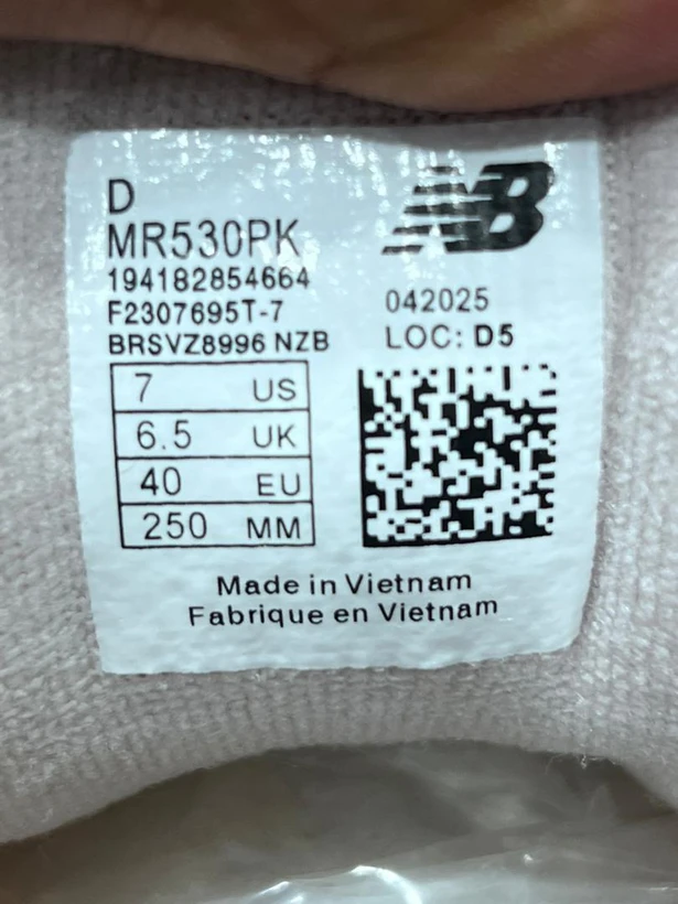 کتونی نیوبالانس 530 ویتنامی وارداتی/Newbalance 530/سایز 37 الی 40/فروش عمده و تک