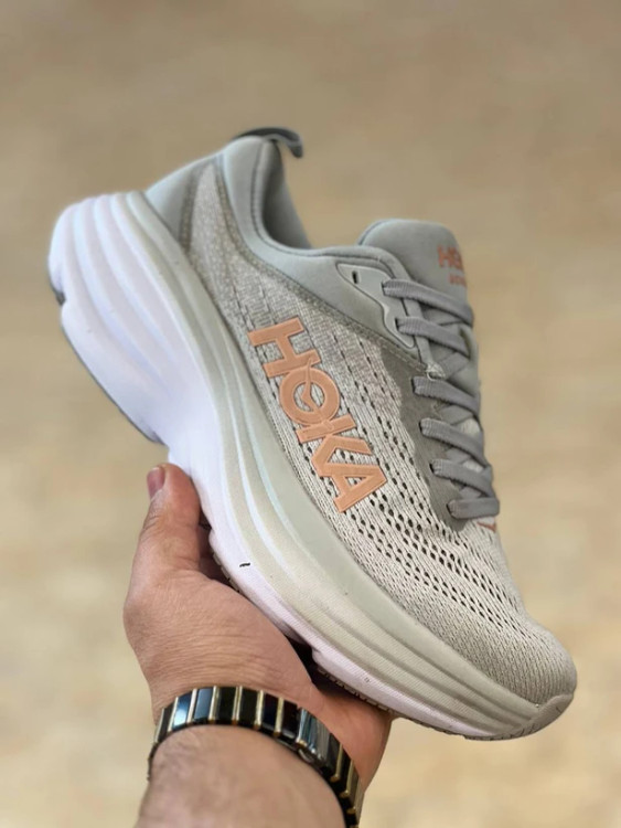 کتونی رانینگ هوکا باندی ۸ ویتنامی وارداتی/سایز 38 تا 40/Hoka Bondi 8/فروش عمده و تک