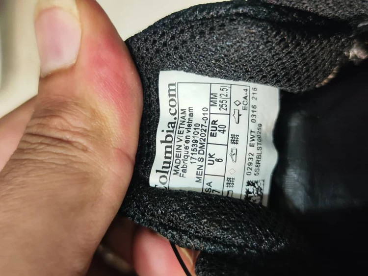 کتونی طبیعت گردی کلمبیا ویتنامی وارداتی/ بند دیسکی و ضدآب/سایز 40 الی 45/Columbia GORE-TEX/ فروش عمده و تک