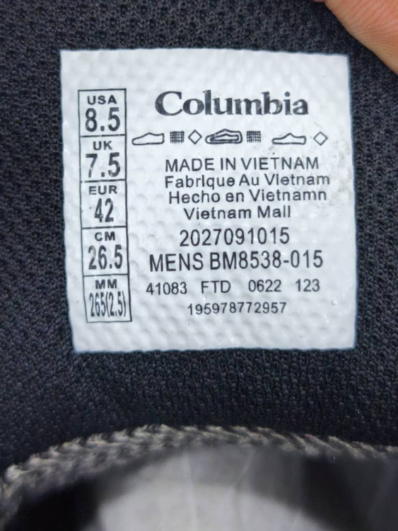 کتونی طبیعت گردی کلمبیا فست 75 ضدآب/سایز 40 الی 45/Columbia Facet 75 Outdry/ فروش عمده و تک