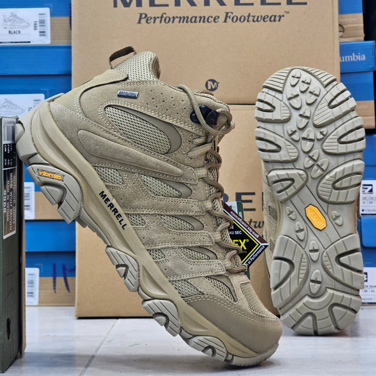 بوت مرل گورتکس /سایز ۴۰ الی ۴۵ / زیره ویبرام / Merrell Moab 3 Mid GTX