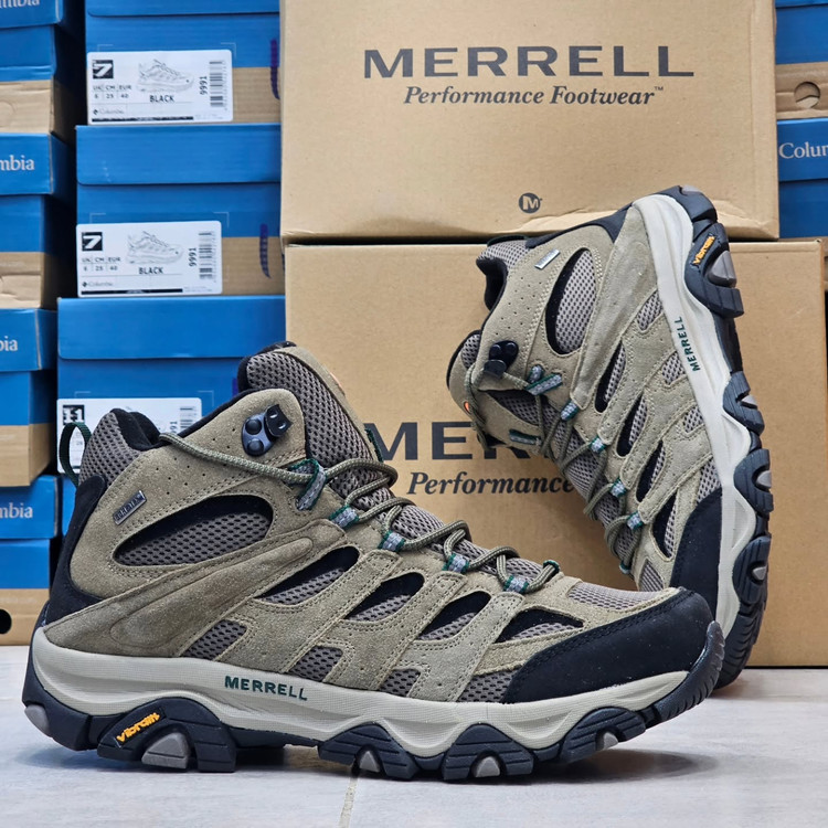 بوت مرل گورتکس /سایز ۴۰ الی ۴۵ / زیره ویبرام / Merrell Moab 3 Mid GTX