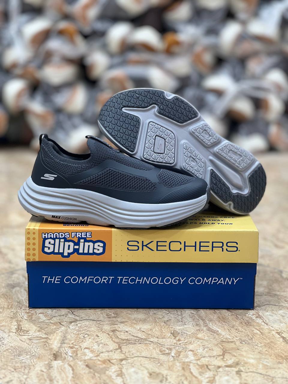 کتونی اسکیچرز بدون بند | سایز 40 الی 45 | Skechers Max Cushion