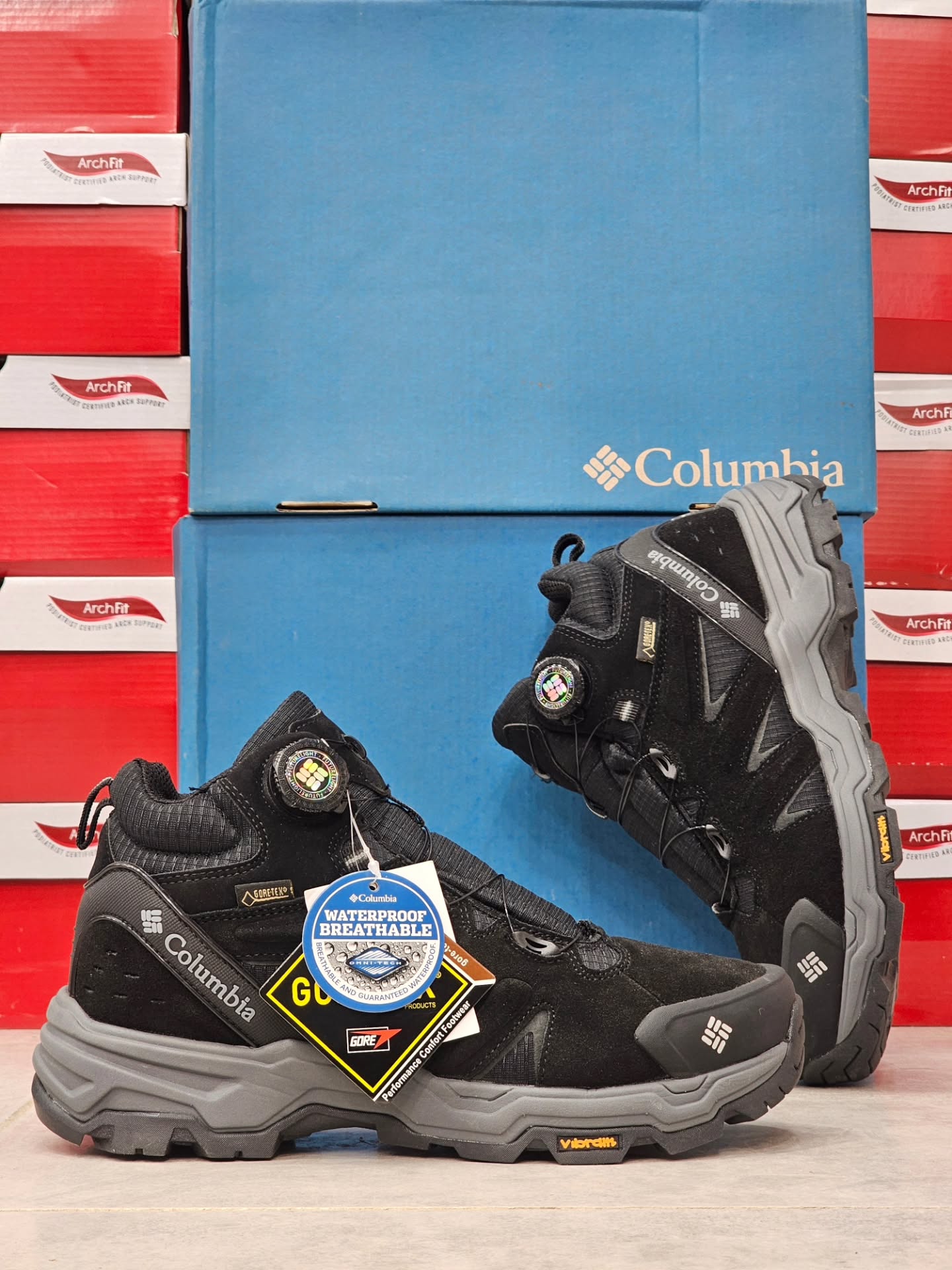 نیم بوت کلمبیا بند دیسکی مسترکوالیتی/ زیره ویبرام /سایز 40 الی 45/ Columbia Boot/ فروش عمده و تک