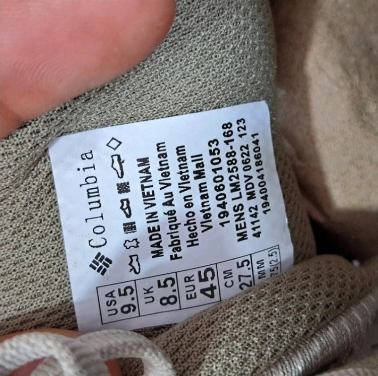 کتونی طبیعت گردی کلمبیا ضدآب/سایز 40 الی 45/Columbia GORE-TEX/ فروش عمده و تک