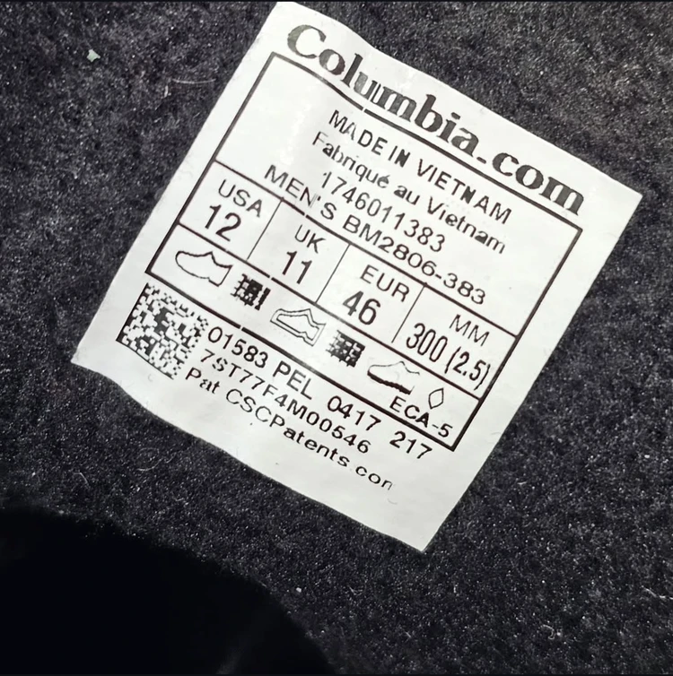 بوت کلمبیا فایرکمپ مسترکوالیتی/ زیره ویبرام /سایز 40 الی 45/ Columbia Firecamp/ فروش عمده و تک