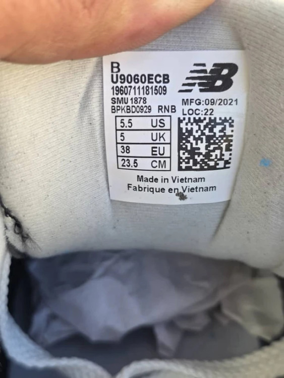 کتونی نیوبالانس 9060 مسترکوالیتی /سایز 38 الی 41/Newbalance 9060/ فروش عمده و تک