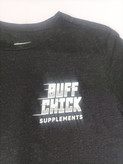 تیشرت ورزشی اورجینال استوک BUFF CHICK مشکی سایز M طرحدار (عرض ۴۹ | قد ۶۱) - ساخت آمریکا