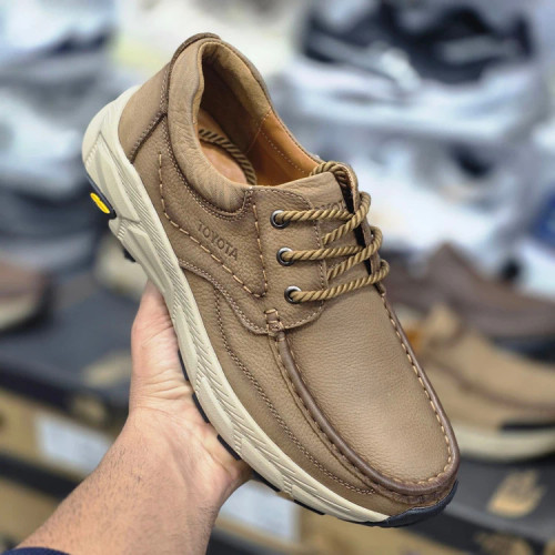 کفش چرم وارداتی تویوتا با زیره طبی مسترکوالیتی /Toyota Shoes/سایز:40 الی 45/ فروش عمده و تک