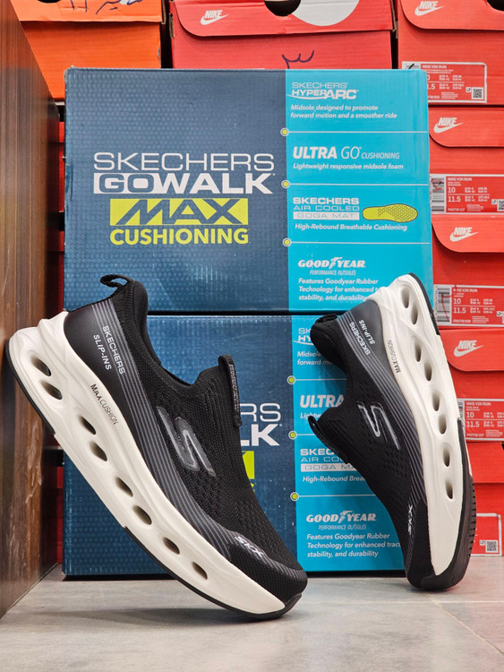 کتونی اسکیچرز بدون بند مسترکوالیتی /سایز 37 تا 40/Skechers Max Cushioning/فروش عمده و تک