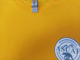 تیشرت مردانه اورجینال گیلدان (GILDAN) یقه گرد رنگ زرد خردلی کد ۱۰ - استوک | سایز 2XL/3XL (عرض ۶۳ - قد ۷۳)