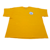 تیشرت مردانه اورجینال گیلدان (GILDAN) یقه گرد رنگ زرد خردلی کد ۱۰ - استوک | سایز 2XL/3XL (عرض ۶۳ - قد ۷۳)