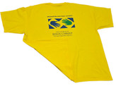 تیشرت مردانه اورجینال B & E SPORT یقه گرد رنگ زرد - ساخت هندوراس استوک | سایز 2XL/3XL (عرض ۶۵ - قد ۷۸)