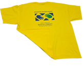 تیشرت مردانه اورجینال B & E SPORT یقه گرد رنگ زرد - ساخت هندوراس استوک | سایز 2XL/3XL (عرض ۶۵ - قد ۷۸)