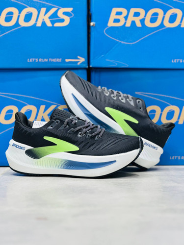 کتونی مسترکوالیتی بروکس گلیسرین مکس ۲ / سایز ۴۰ الی ۴۵ / Brooks Glycerin max 2 / مشکی زیره سفید و آبی