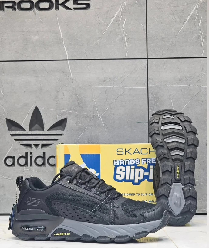 کتونی مسترکوالیتی اسکیچرز مکس پروتکت /سایز 40 الی 45/Skechers Max Protect/ مشکی طوسی