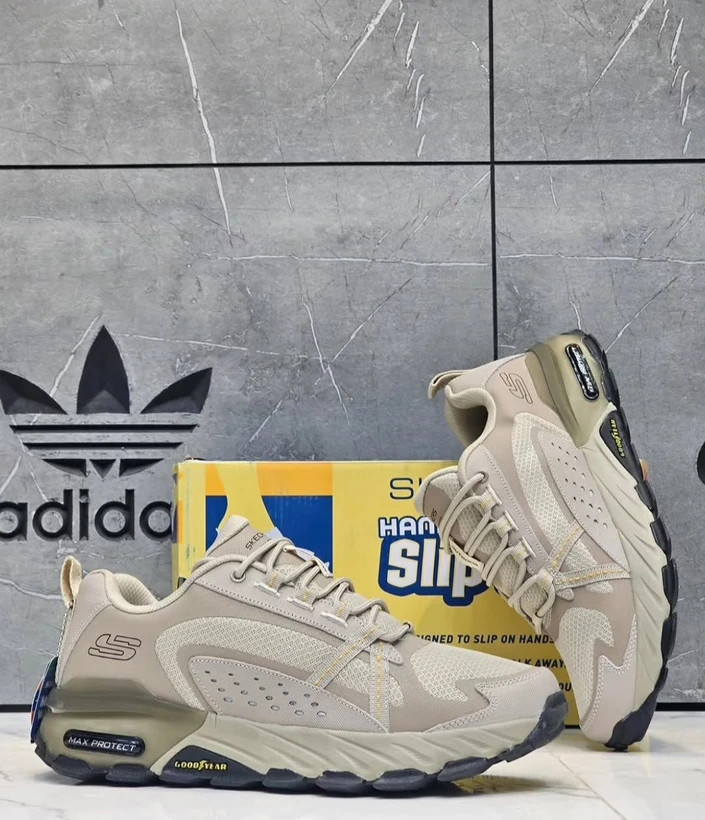 کتونی مسترکوالیتی اسکیچرز مکس پروتکت /سایز 40 الی 45/Skechers Max Protect/ کرم