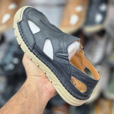 صندل چرم مشکی تویوتا مسترکوالیتی /Toyota Sandals/ سایز 40 الی 45