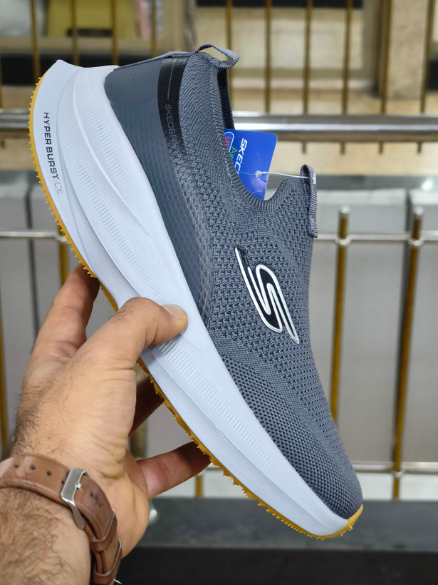 کفشی طبی اسکیچرز اسلیپ مسترکوالیتی بدون بند /سایز 40 الی 45/Skechers Slip-ins Uomo/ طوسی