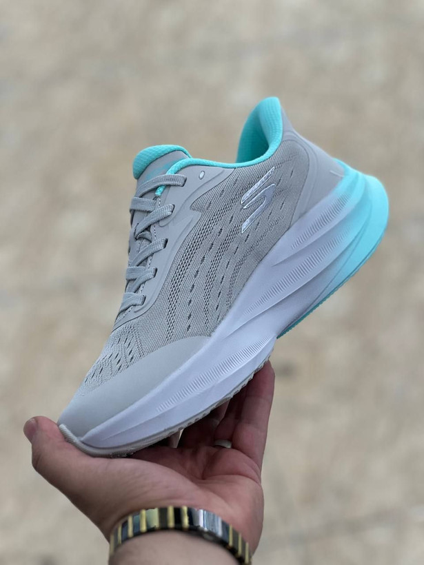 کتونی اسکیچرز هایپر برست کربن مسترکوالیتی /سایز 37 الی 40 /Skechers Hyper Burst Carbon/ طوسی سبز