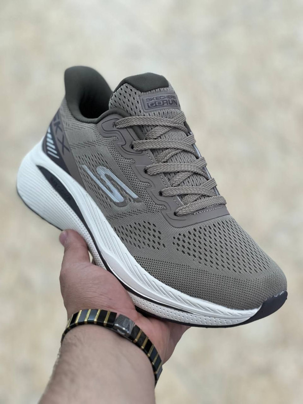 کتونی اسکیچرز SKX مسترکوالیتی /سایز 40 الی 45/Skechers SKX/ قهوه ای زیره سفید