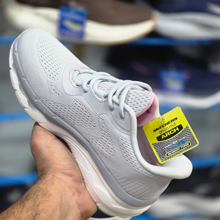 کتونی زنانه اسکیچرز مدل مکس ران مسترکوالیتی / سایز ۳۷ الی ۴۰ /Skechers Max Run/ طوسی صورتی