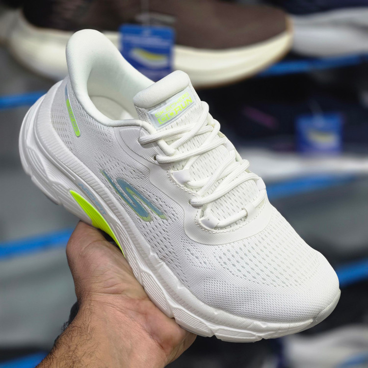 کتونی زنانه اسکیچرز مدل مکس ران مسترکوالیتی / سایز ۳۷ الی ۴۰ /Skechers Max Run/ سفید سبز
