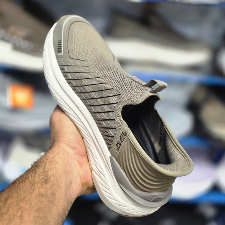 کفشی طبی اسکیچرز اسلیپ مسترکوالیتی بدون بند / سایز 40 الی 45 /Skechers Slip-ins / کرم