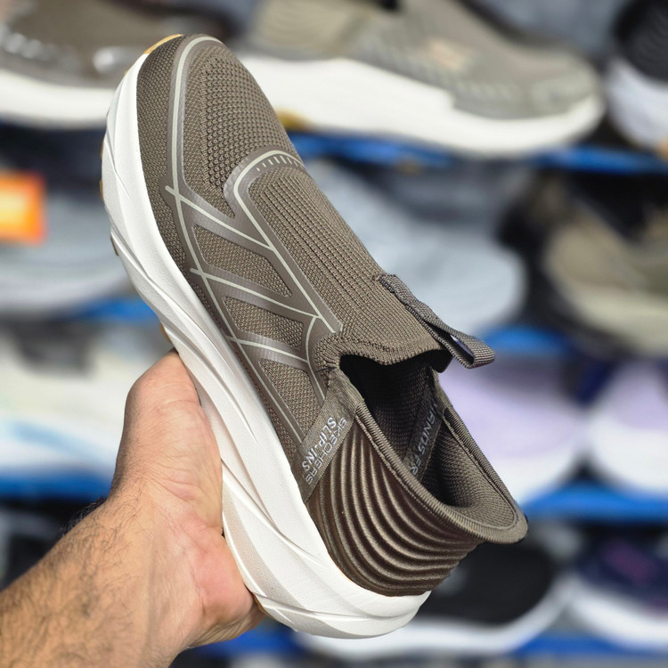 کفشی طبی اسکیچرز اسلیپ مسترکوالیتی بدون بند/Skechers Slip-ins/ سایز 40 الی 45/ قهوه ای