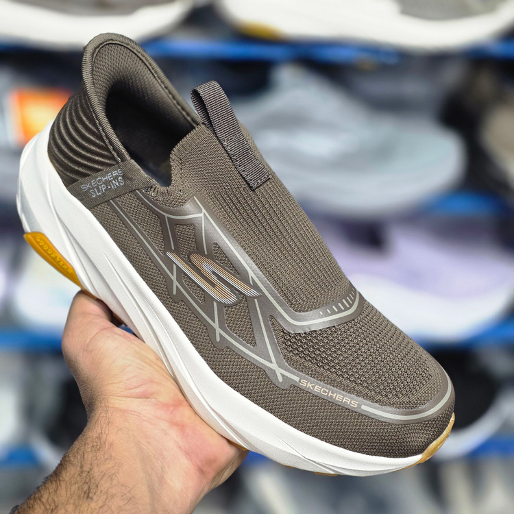 کفشی طبی اسکیچرز اسلیپ مسترکوالیتی بدون بند/Skechers Slip-ins/ سایز 40 الی 45/ قهوه ای