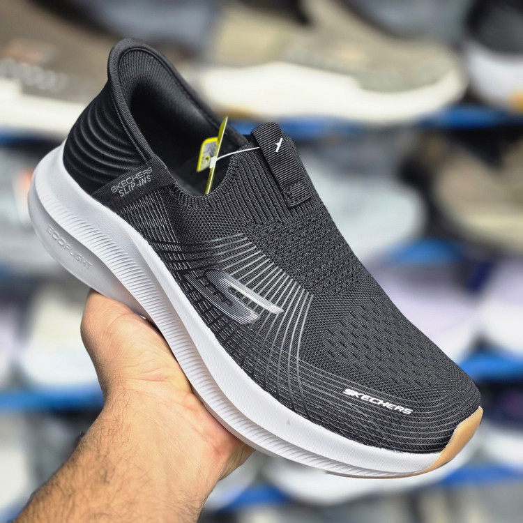 کفشی طبی اسکیچرز اسلیپ مسترکوالیتی بدون بند/Skechers Slip-ins/ سایز 40 الی 45/ مشکی