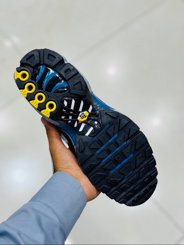 کتونی مسترکوالیتی نایک ایرمکس تی ان پلاس / سایز 40 الی 45 /Nike Air Max TN Plus / مشکی آبی زیره طوسی